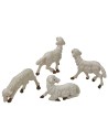 Set 4 pecore presepe per pastori cm 8-10 - PG08