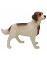 Cane bianco e marrone per statue da 30 cm Mondo Presepi