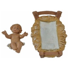 Niño Jesús con cuna serie 12 cm Fontanini Mundo Belenes 2