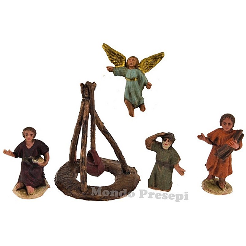 Set of 5 subjects 3.5 cm Annunciation