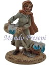 Cm 8 Donna con cesto di panni lux