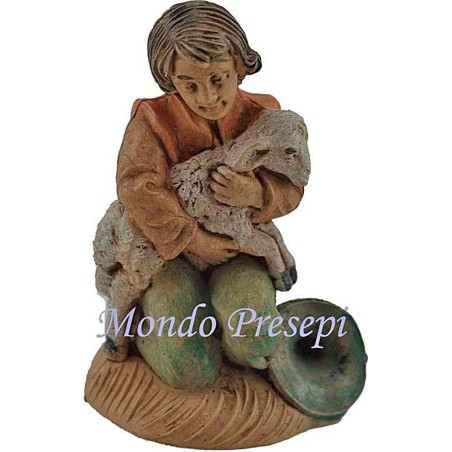 Cm 8 lux Boy with sheep in his arms