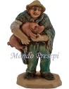 Cm 8 lux Uomo con maiale