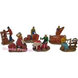 Juego de 6 artesanos de 7 cm - Cod. 