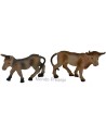 Juego de burro y buey en PVC - Cód. 