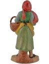 10 cm lux Woman with goose and basket