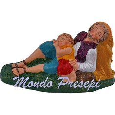 Cm 10 Durmiente con niño Mundo Pesebre