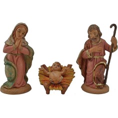 Conjunto de Natividad de 10 cm lux, 3 piezas en PVC Mondo Presepi. 2