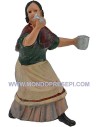 Donna che mangia 10 cm Euromarchi
