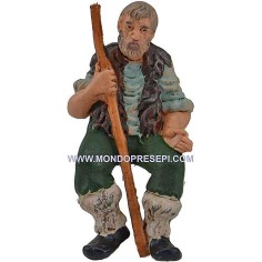 Shepherd sitting with a stick 10 cm Eromarchi