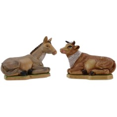 Bue e Asino serie lux 16 cm Mondo Presepi