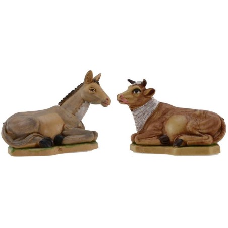 Buey y Asno serie lux 16 cm Mundo Pesebres