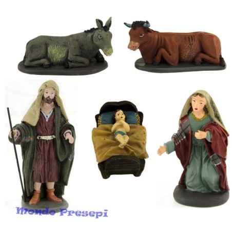 Natività cm 10 in Marmolina Mondo Presepi