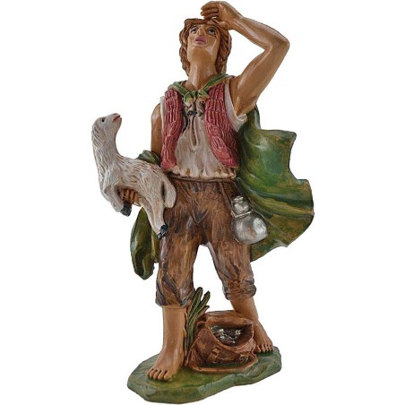 Pastor con cordero 20 cm Euromarchi Mundo Pesebres