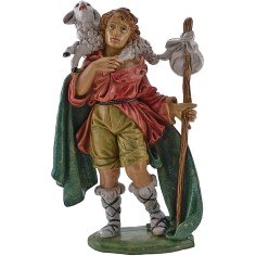 Pastore con agnello sulle spalle 20 cm Euromarchi Mondo Presepi