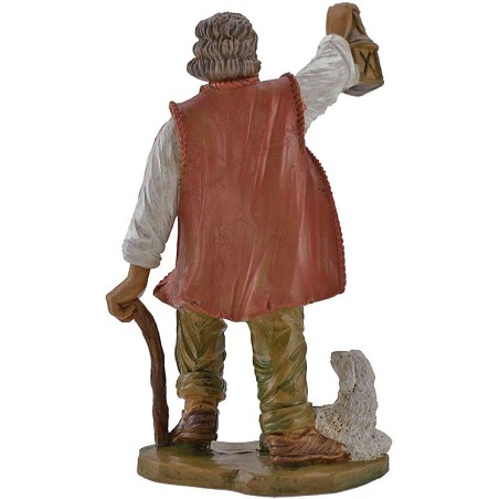 Shepherd with lantern and sheep 20 cm Euromarchi