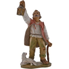 Pastore con lanterna e pecora 20 cm Euromarchi Mondo Presepi