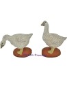 Set 2 geese for statues cm 15-21 h. 