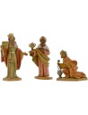 Tres Reyes Magos serie lux cm 16 Mundo Belenes