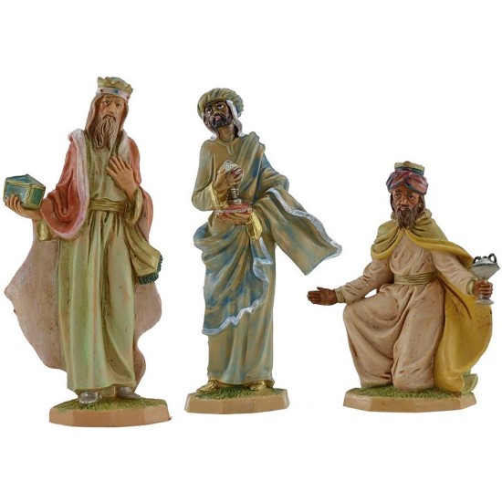 Tre Re Magi serie lux cm 20 Mondo Presepi