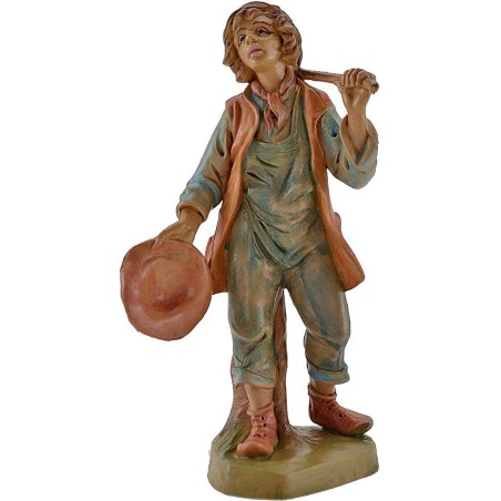 Uomo con cappello e sacca 15-16 cm Euromarchi Mondo Presepi