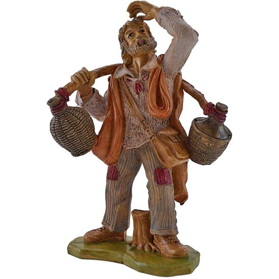 Hombre con garrafones en los hombros 20 cm Euromarchi