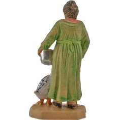 6 cm Peasant woman with goose lux 2