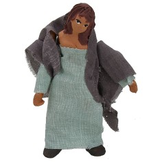 Donna in piedi cm 10 con braccio su-giù Mondo Presepi