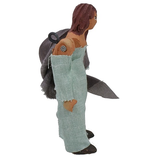 Woman standing 10 cm with arm up-down