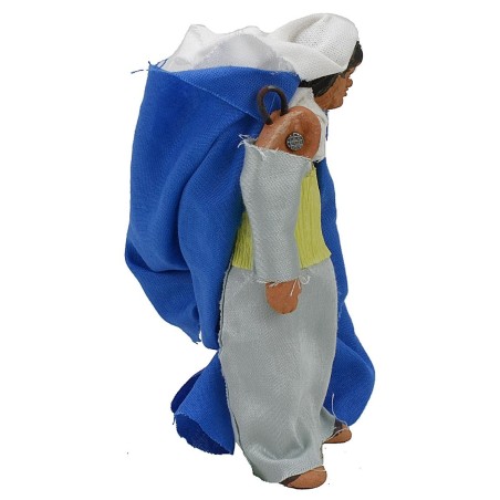 Hombre estilo palestino de 11 cm con brazo arriba-abajo para belén.