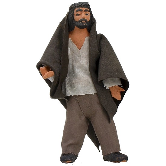 Standing man 13 cm with arm up-down