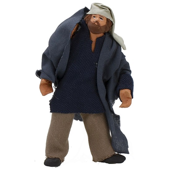 Standing man 13 cm with arm up-down