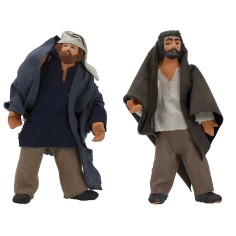 Hombre de pie cm 13 con brazo arriba-abajo Mundo Pesebre