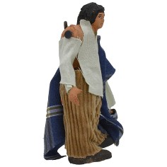 Uomo in piedi cm 8 con braccio su-giù Mondo Presepi 2