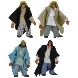 Hombre articulado de pie con mano perforada de 10-11 cm