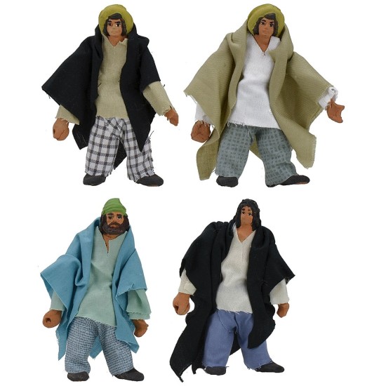 Hombre articulado de pie con mano perforada de 10-11 cm