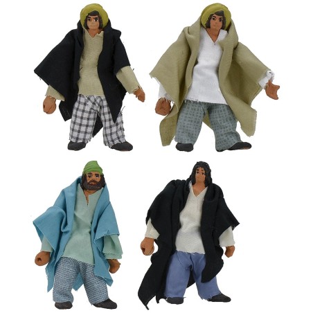 Hombre articulado de pie con mano perforada de 10-11 cm