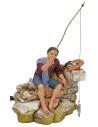 Pescador en movimiento serie 30 cm Pigini Mondo Presepi