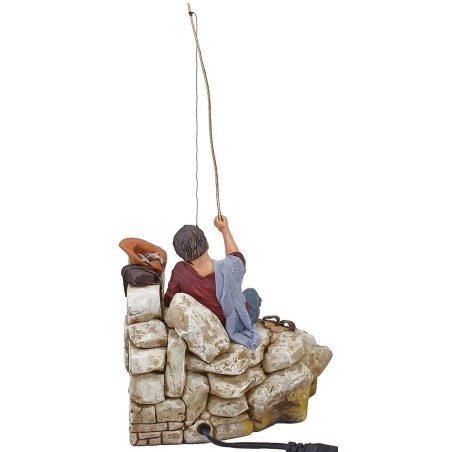 Pescador en movimiento serie 30 cm Pigini Mondo Presepi