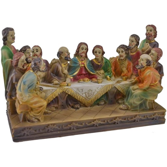 Última cena h 8,5 cm estatuas de Pascua Mondo Presepi