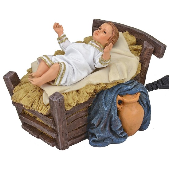 Bambino nella culla in movimento serie 30 cm Pigini