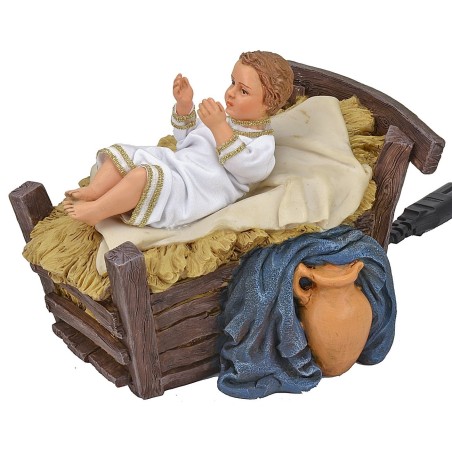 Bambino nella culla in movimento serie 30 cm Pigini Mondo