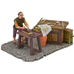 Falegname in movimento 16 cm Pigini Mondo Presepi