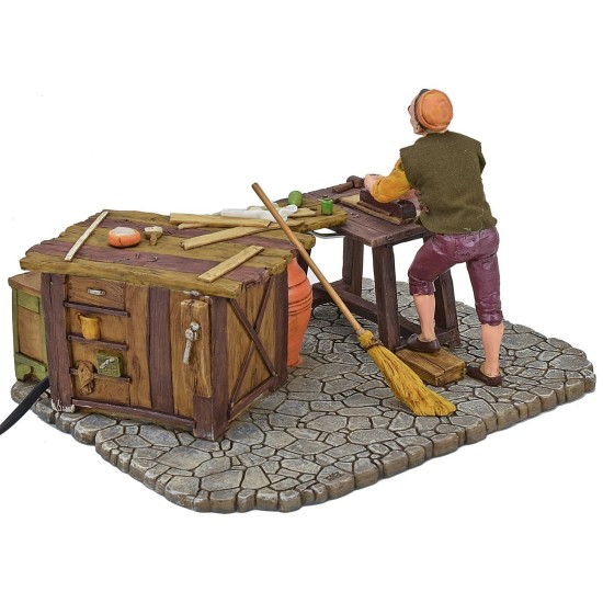 Carpintero en movimiento 16 cm Pigini Mondo Presepi