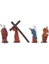 Subida al calvario con estatuas de 12-13 cm de altura. 