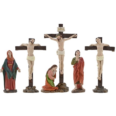 Escena crucifixión cm 12-13 Estatuas de Pascua Mundo Belenes