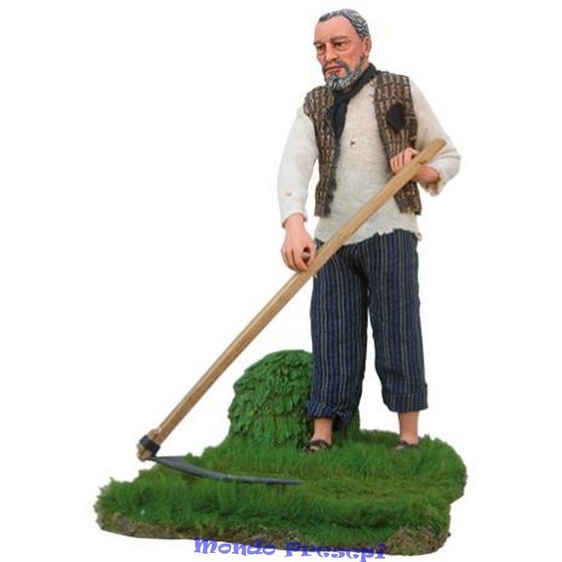 Man mowing in motion 30 cm