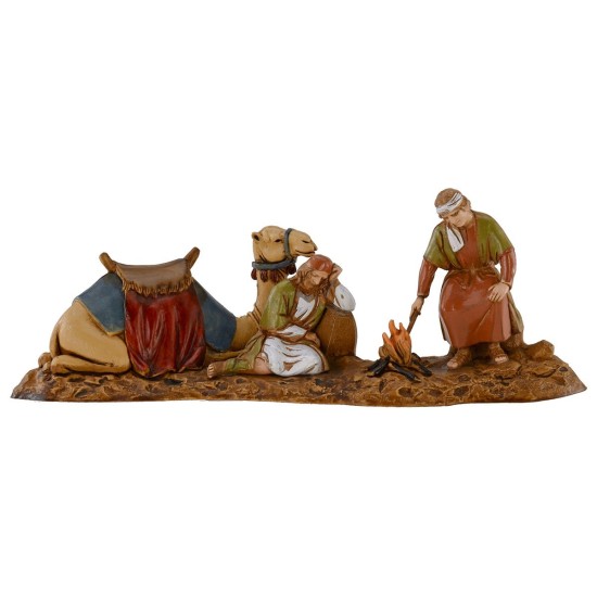 Scene of camel drivers at rest 10 cm Landi Moranduzzo