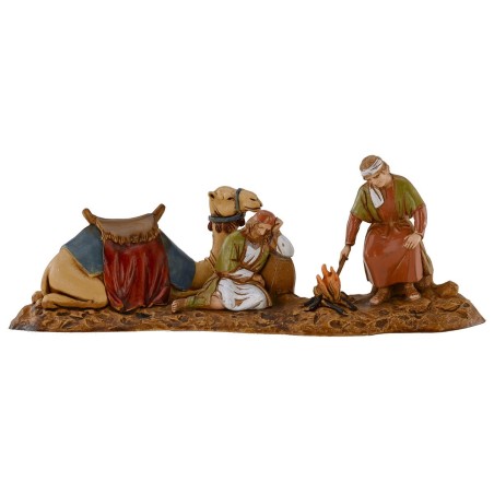 Scene of camel drivers at rest 10 cm Landi Moranduzzo