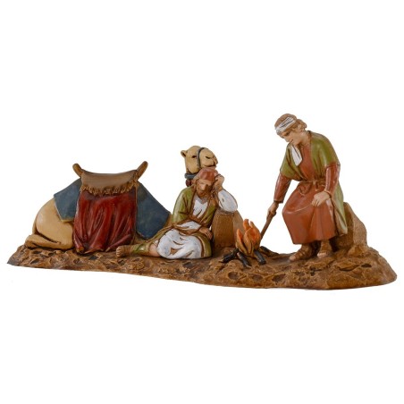 Scene of camel drivers at rest 10 cm Landi Moranduzzo